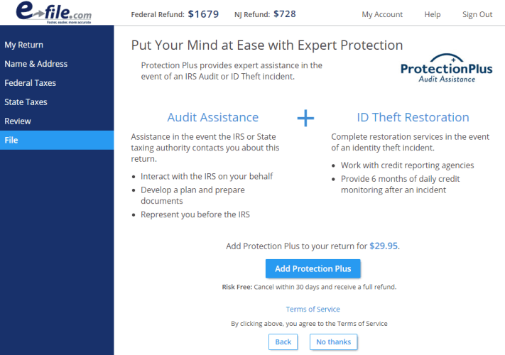 ProtectionPlus Extra Service Offer