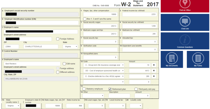 W-2 Editing in Liberty Tax
