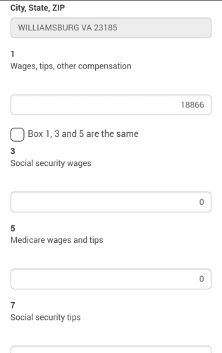 Editing a W-2 in Liberty Tax's Mobile Version