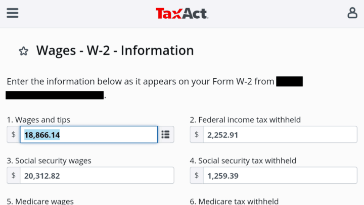 W-2 Editing in TaxAct Express