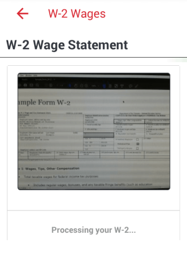W-2 Capturing With TaxSlayer's App